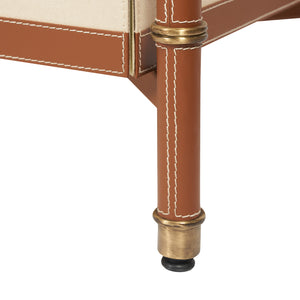 Toulon 3-Drawer Side Table, Tan | Toulon Collection | Villa & House