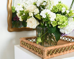 Tango Tray with Brass Ring Details on Edge