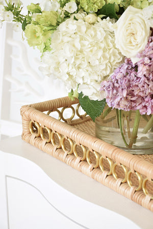 Tango Tray with Brass Ring Details on Edge