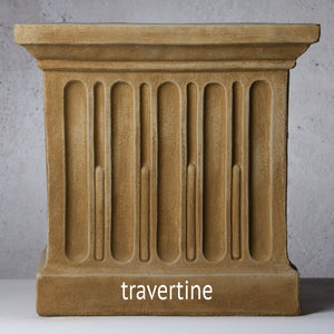 Ribbed Longport Tabletop Stone Fountain - Alpine Stone Patina