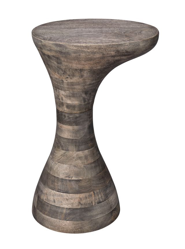 Toadstool Wood Drink Table, Grey Wash