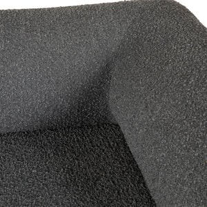 Augustine 81" Sofa in Black Boucle Fabric