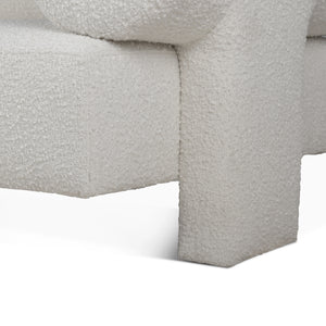 Augustine 81" Sofa in Off-White Boucle Fabric