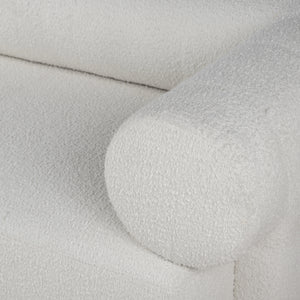 Augustine 81" Sofa in Off-White Boucle Fabric