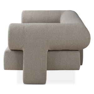 Augustine 81" Sofa in Pewter Boucle Fabric