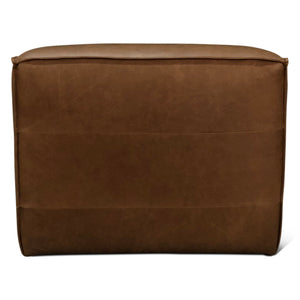 Plano Armless Chair in Charme Mocha Leather