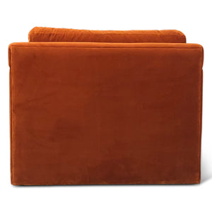 Genova Accent Chair in Dune Velvet Fabric