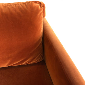 Genova Accent Chair in Dune Velvet Fabric