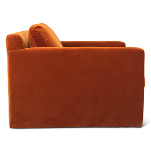 Genova Accent Chair in Dune Velvet Fabric