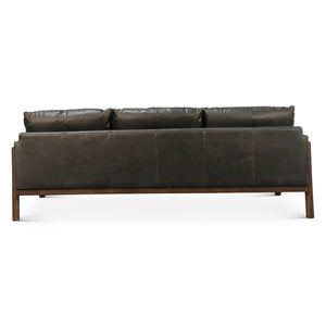 Newark Sofa in Charme Black Leather