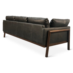 Newark Sofa in Charme Black Leather