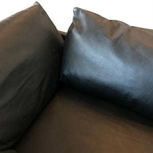 Newark Accent Chair in Charme Black Leather