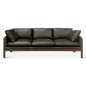 Newark Sofa in Charme Black Leather
