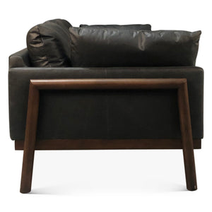 Newark Sofa in Charme Black Leather
