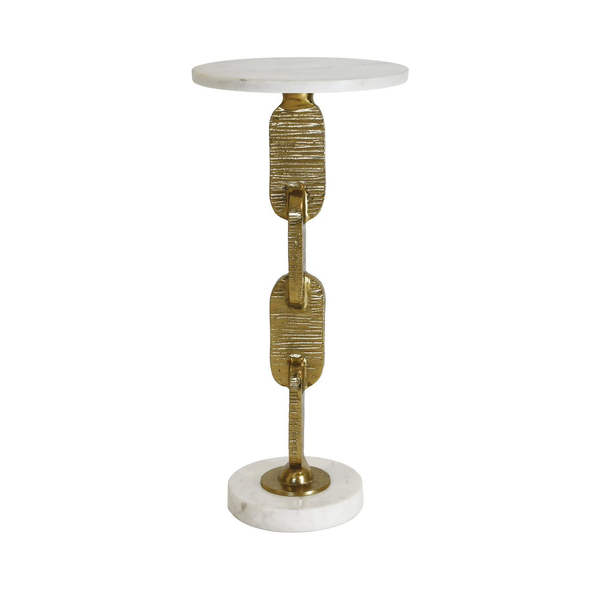 Ventura Round Cigar Table and White Marble Top
