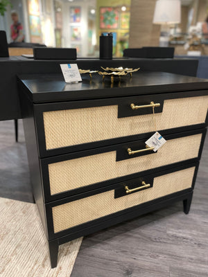 3-Drawer Side Table in Black | Astor Collection | Villa & House