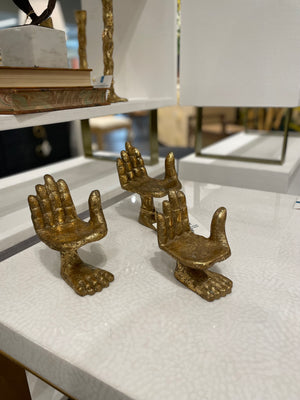 Set of 3 Statues - Gold | Mano Collection | Villa & House