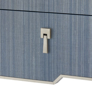 1-Drawer Side Table - Navy Blue Shimmer | Madeline Collection | Villa & House