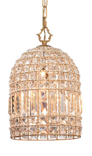 Antique Crystal Birdcage Chandelier