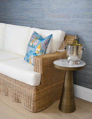 Worlds Away Tara Tapered Side Table - Brass