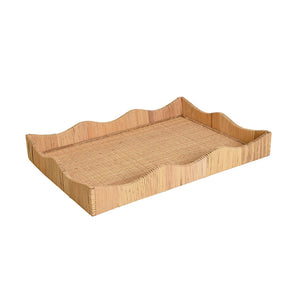 Wavey Tray Wrapped Tray with Wave Shaped Edge
