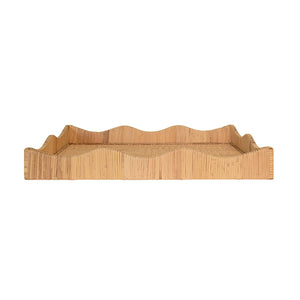 Wavey Tray Wrapped Tray with Wave Shaped Edge