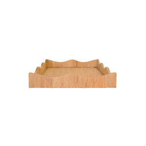 Wavey Tray Wrapped Tray with Wave Shaped Edge