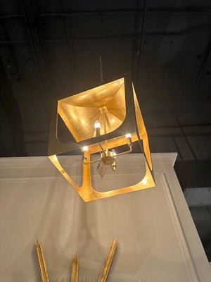 Wimble Lantern Chandelier in Gold