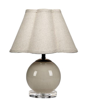 Dottie Blown Glass Table Lamp, Taupe