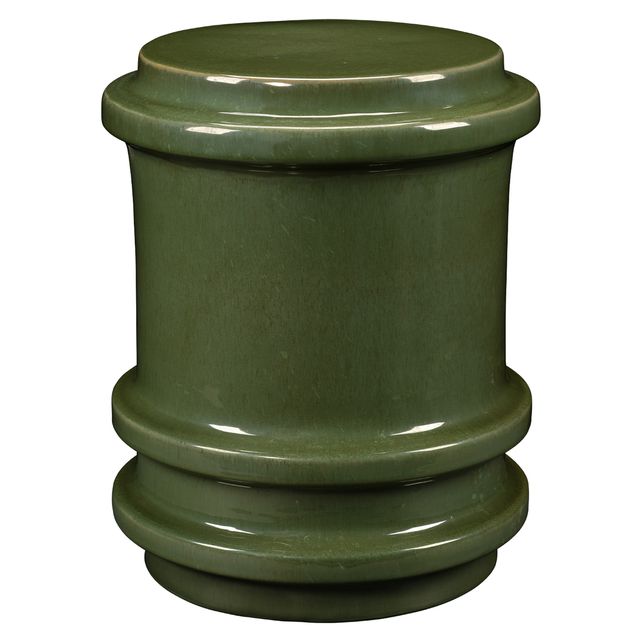 Reglet Ceramic Stool, Green