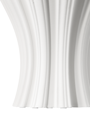 Godet White Vase