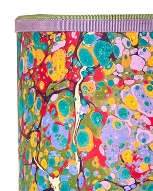 Marble Multi-Color Paper Drum Chandelier Shade