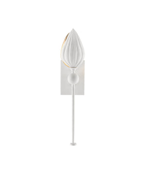 Peace Lily White Wall Sconce