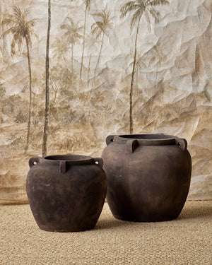 Ophelia Vintage Brown Large Planter