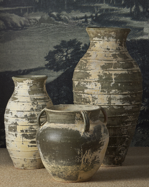 Lipari Extra Large Antique White Urn