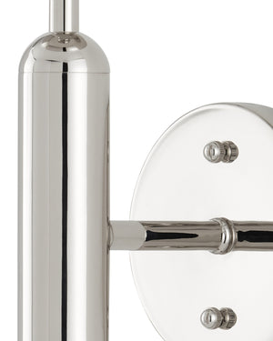 Barbican Single-Light Nickel Wall Sconce