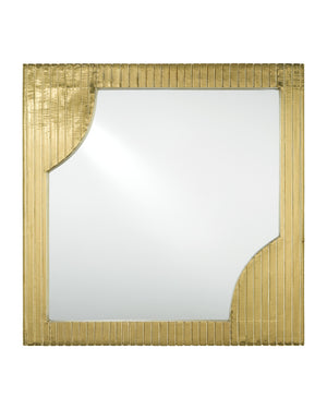 Morneau Brass Square Mirror