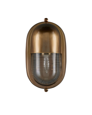 Maritime Brass Outdoor Wall Sconce