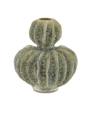 Sunken Boat Double Gourd Green Vase