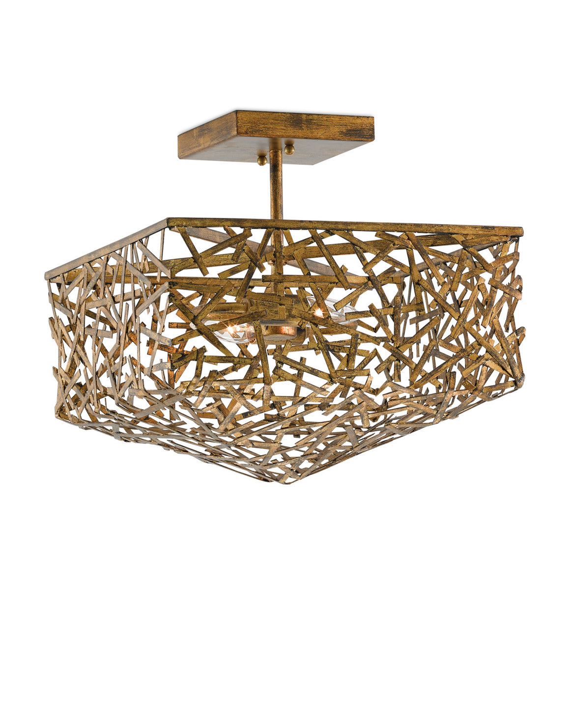 Confetti Gold Semi-Flush Mount
