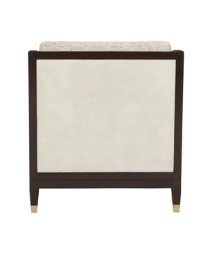 Evie Walnut Chaise - Fava Rosada