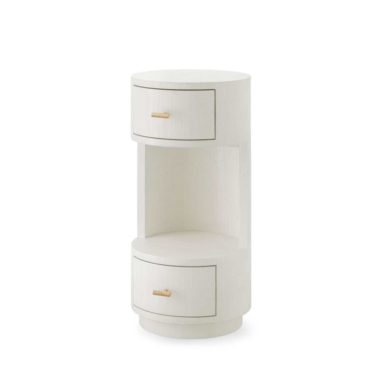 Aaron 2-Drawer End Table, Sand White | Aaron Collection | Villa & House