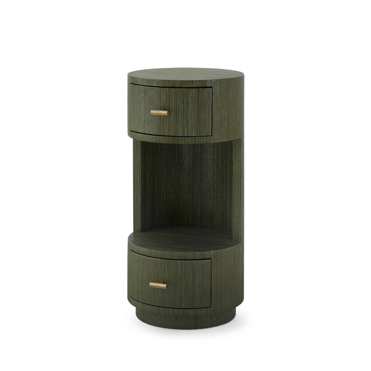 Aaron 2-Drawer End Table, Deep Olive | Aaron Collection | Villa & House