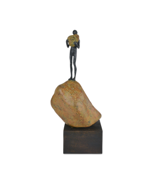 Man on Rock Medium Bronze