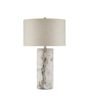 Faux Birch Table Lamp