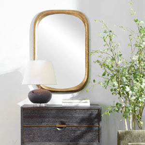 Uttermost Malone Brass Mirror