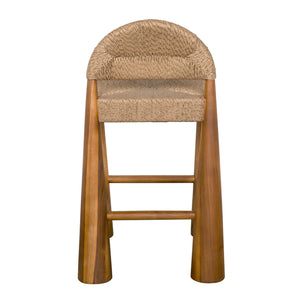 Laredo Counter Stool, Teak with Synthetic Woven