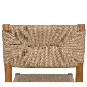 Franco Side Chair, Teak with Synthetic Woven
