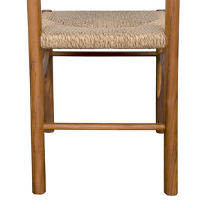 Franco Side Chair, Teak with Synthetic Woven