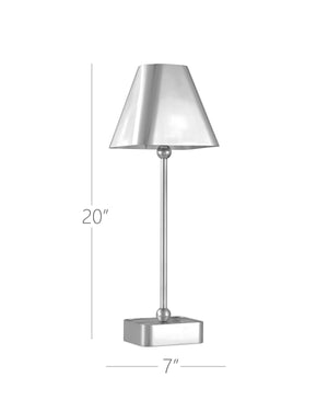 Gadabout Nickel Cordless Table Lamp